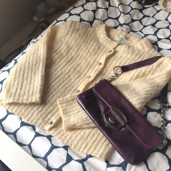 Vintage Mohair and wool cardigan retro rare sweet - Picture 1 of 3